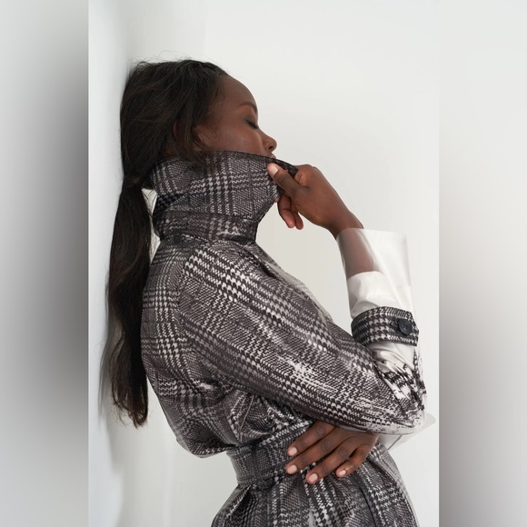 SOSKEN HAVEN - PRINTED TRANSPARENT TRENCH COAT - Picture 1 of 8